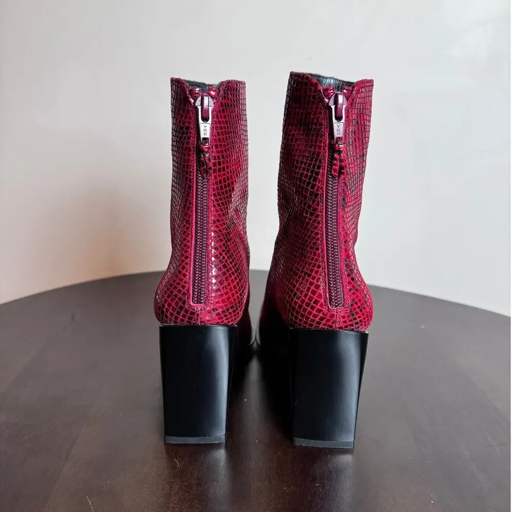 Stuart Weitzman Red Ankle Boots - Picture 4 of 11